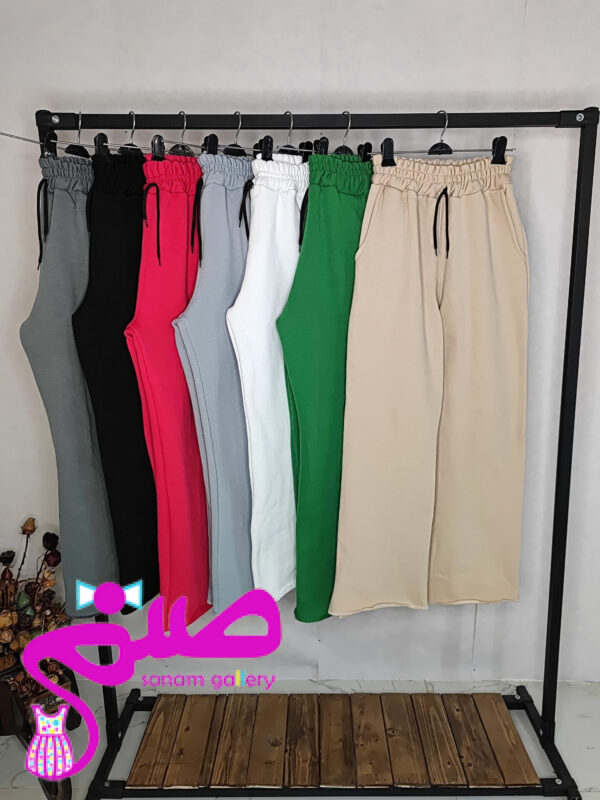 شلوار نیم بگ تو کرکی رنگبندی ۰۲