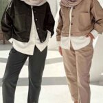 ست سه تیکه شومیز و شلوار مام استایل