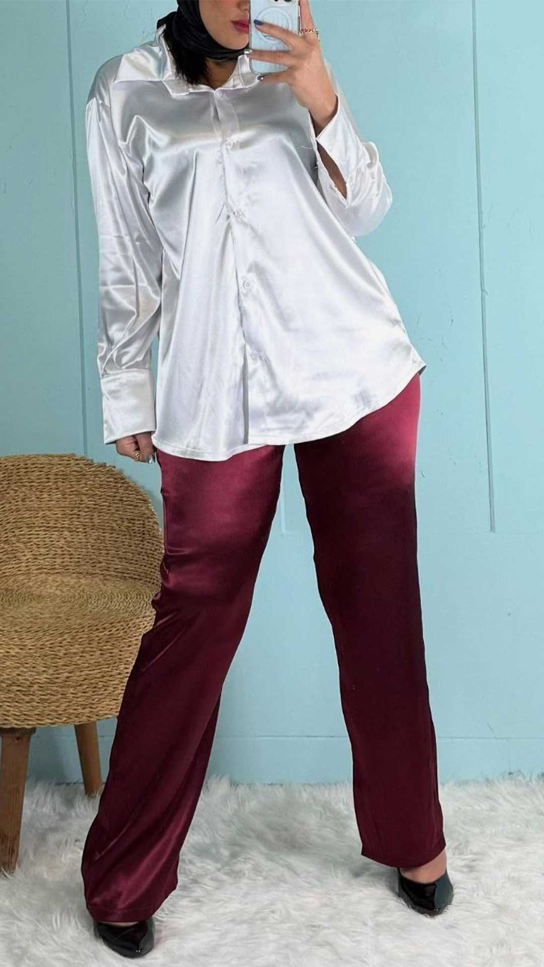 Satin pants