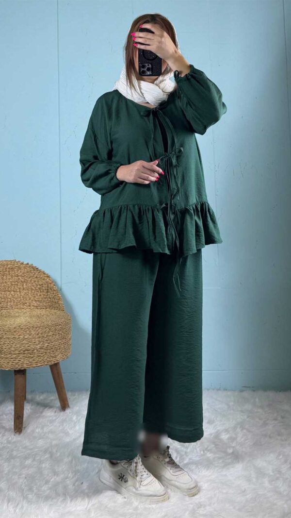 ست شومیز گره ای و شلوار 33792