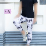 ست تیشرت یقه هفت و شلوار کمر گنی