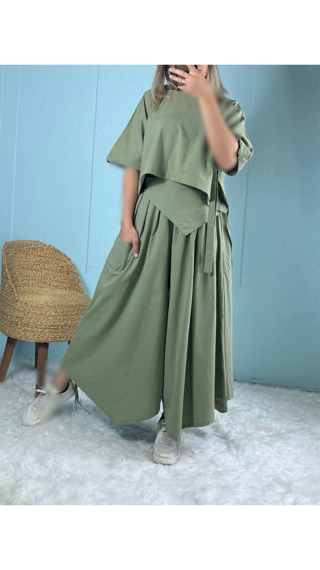 Shirt and skirt set