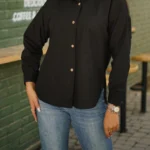 شومیز یقه مردانه ۳۰۰۶۵۳