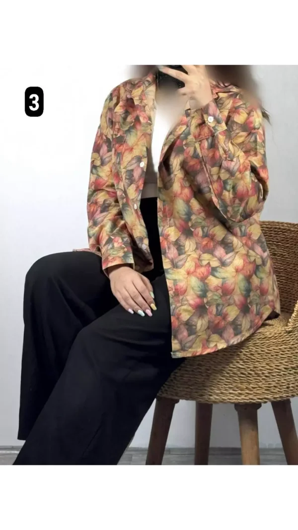 شومیز گلی پاییزی ۵۵۳۶۰