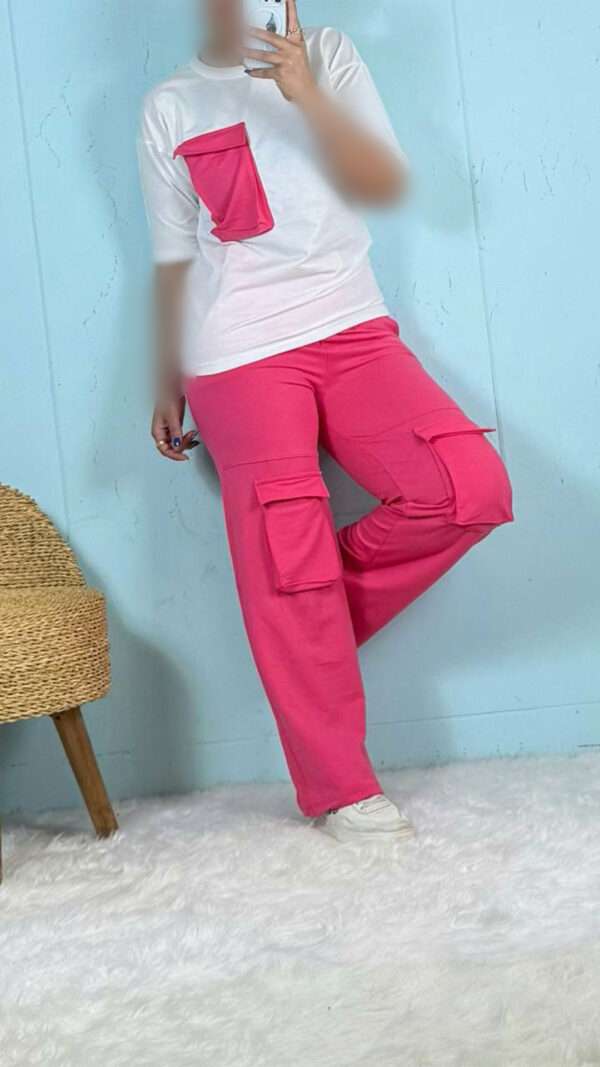 ست تیشرت و شلوار کارگو  990013