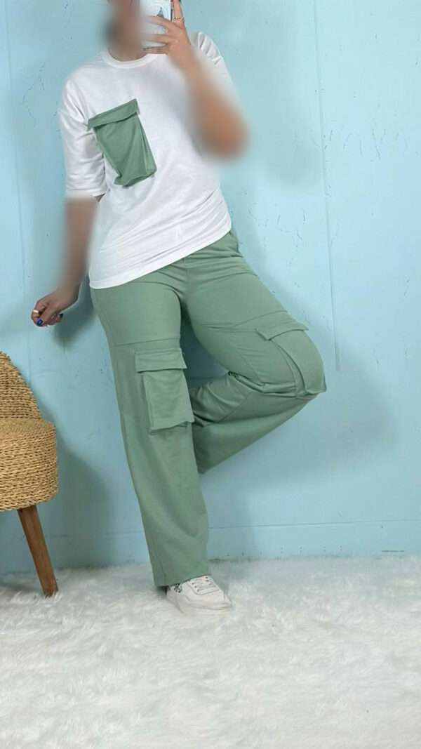 ست تیشرت و شلوار کارگو  990013