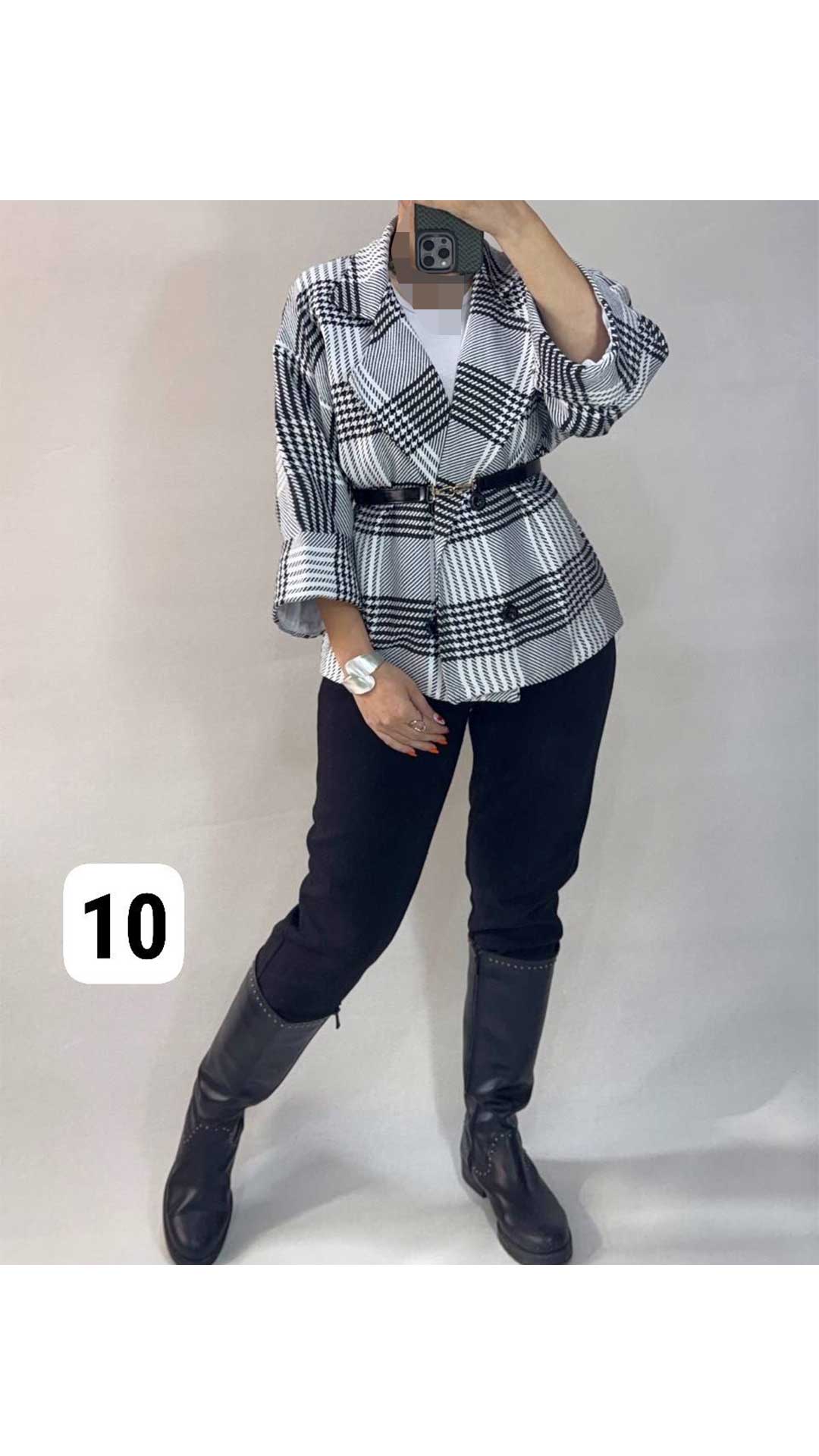 کت باکسی چهارخونه ۶۶۲۸۰