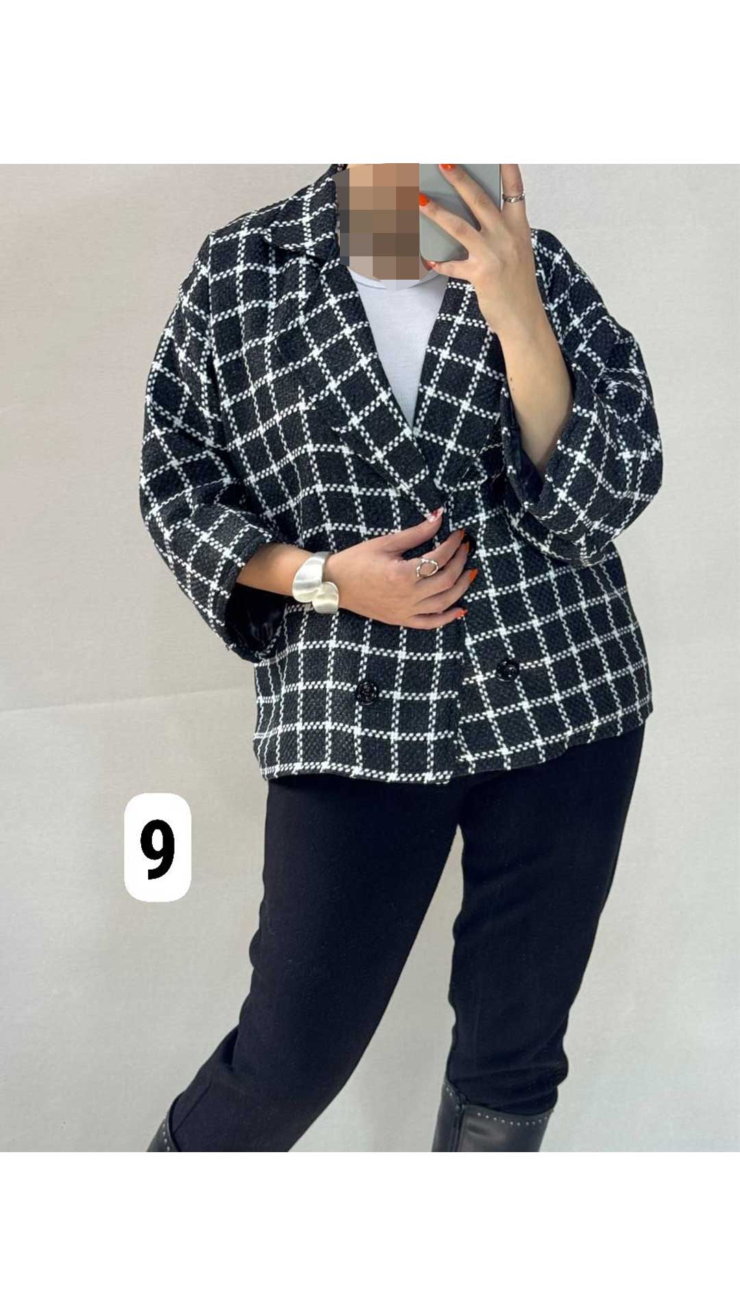 کت باکسی چهارخونه ۶۶۲۸۰