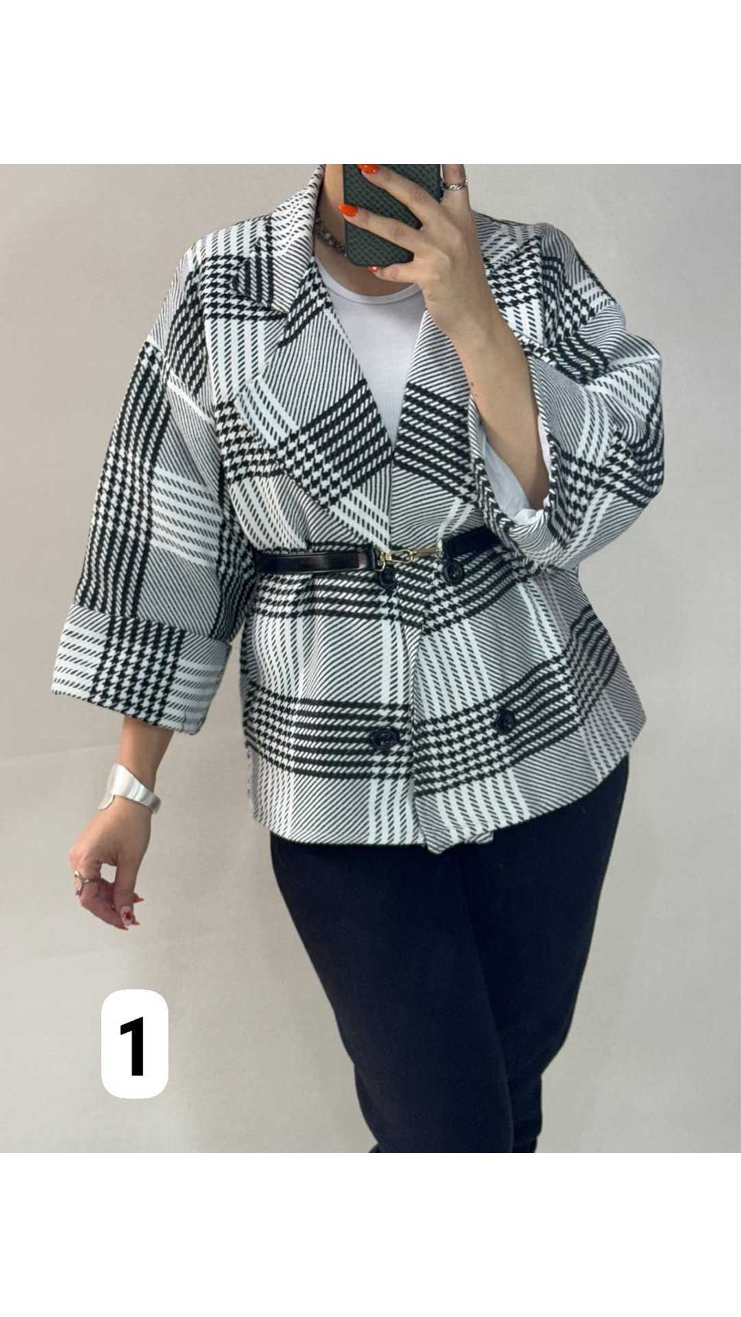 کت باکسی چهارخونه ۶۶۲۸۰