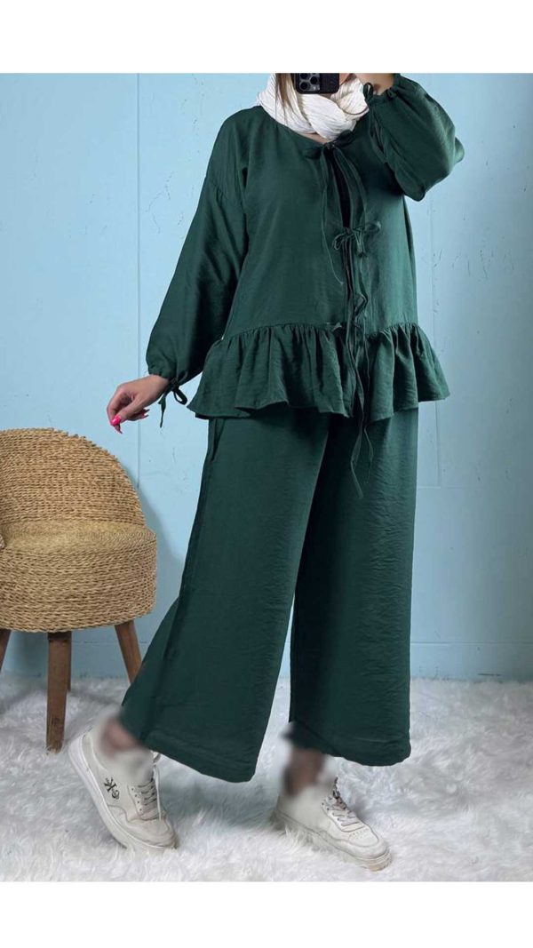 ست شومیز گره ای و شلوار زنانه 33792
