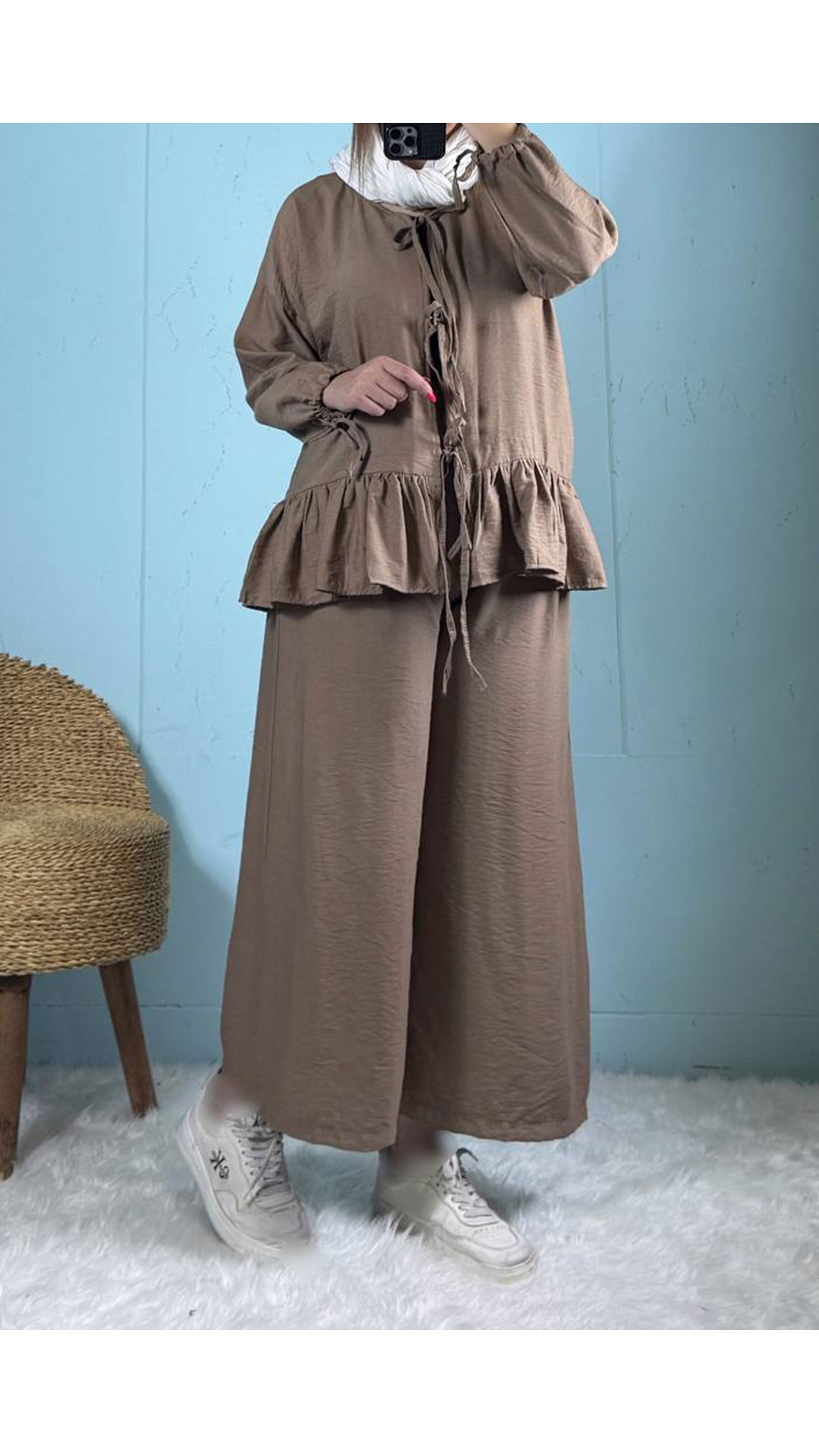 ست شومیز گره ای و شلوار زنانه 33792