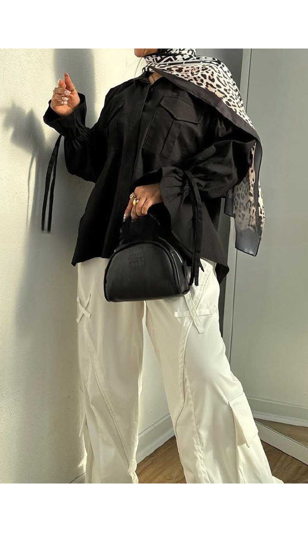 شومیز عروسکی مچ بندی زنانه ۶۹۰۰۳