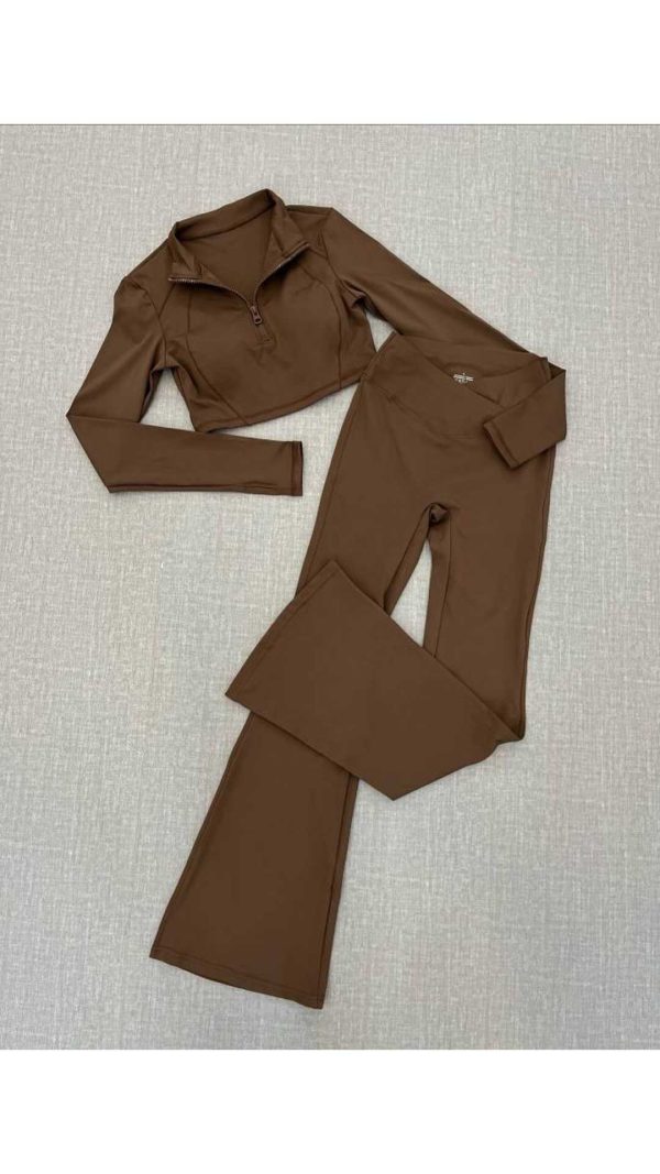 ست کراپ و شلوار بوت کات زنانه ۶۲۷۸۷