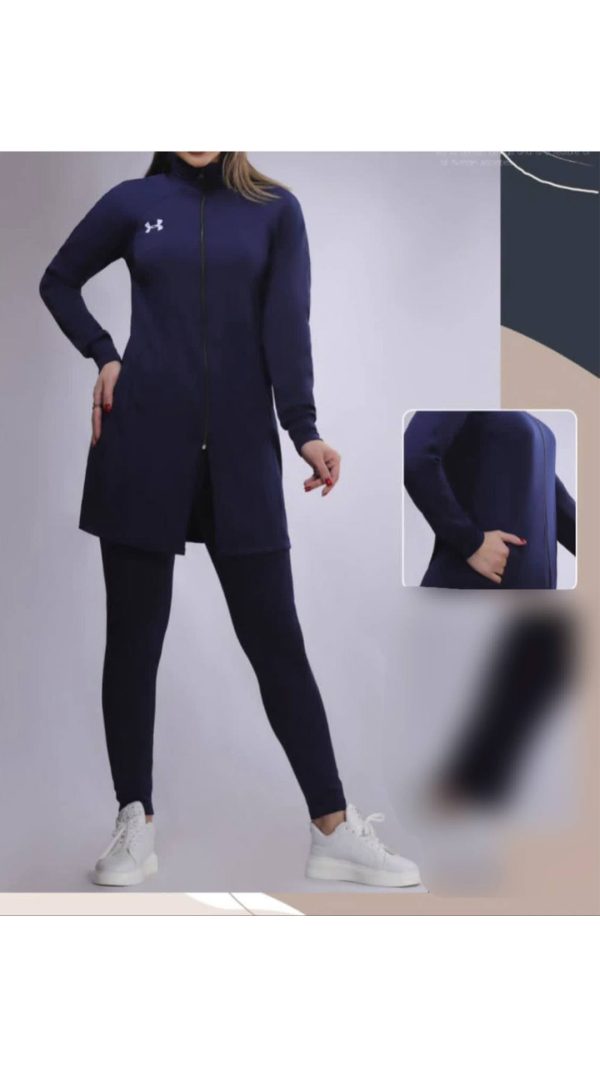 ست مانتو زیپی و شلوار زنانه 55260