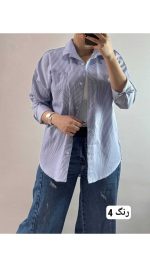 شومیز راه راه زنانه ۶۲۴۴۳ - تصویر 5