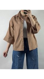 شومیز باکسی پانیذ زنانه ۵۵۴۳۷ - تصویر 5