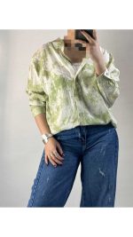 شومیز پری ابرنگی زنانه 17298 - تصویر 14