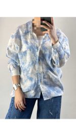 شومیز پری ابرنگی زنانه 17298 - تصویر 4