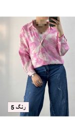 شومیز پری ابرنگی زنانه 17298 - تصویر 12