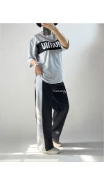 ست تیشرت و شلوار میومیو زنانه 90890 - تصویر 2