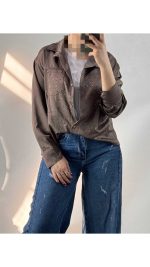 شومیز دوتیکه سیلک زنانه ۹۰۷۶۸ - Image 13