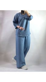 ست شومیز شلوار صوفیا زنانه ۶۵۷۷۰ - تصویر 4