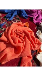 شال منگوله زنانه 90590 - تصویر 3