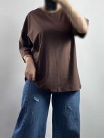 تیشرت باکسی نخ پنبه زنانه ۶۳۰۰۱ - تصویر 26