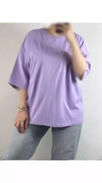تیشرت باکسی نخ پنبه زنانه ۶۳۰۰۱ - تصویر 10
