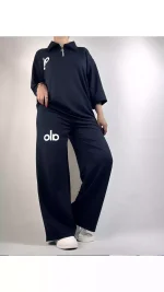 ست نیم زیپ ساده الو زنانه ۸۴۳۳۹ - تصویر 6