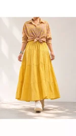 دامن چیندار زنانه 153009 - تصویر 3