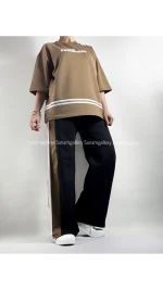 ست تیشرت و شلوار بالنسیا زنانه ۹۸۲۹۰ - تصویر 6