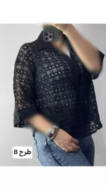 شومیز دانتل سرمه زنانه ۳۲۵۷۶ - تصویر 10