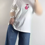 تیشرت باکسی پلنگ صورتی زنانه ۲۰۰۷۸