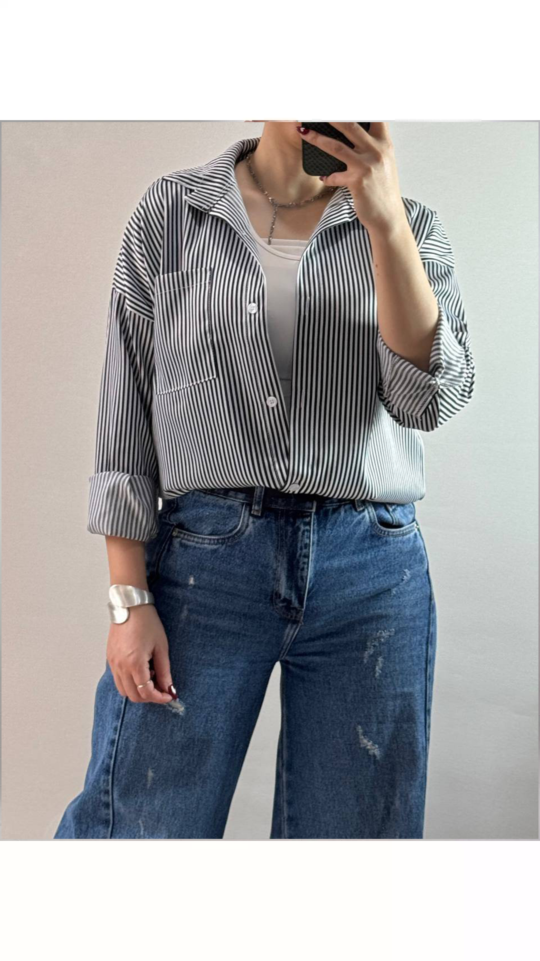 شومیز راه راه زنانه 75477