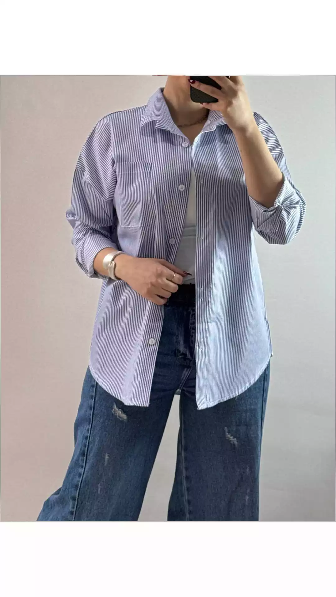 شومیز راه راه زنانه 75477