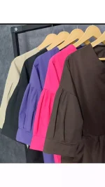 ست شومیز عروسکی و شلوار مام فیت زنانه ۹۹۳۴۰