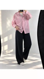 شومیز پری شیشه ای ونوش زنانه 405655 - تصویر 6