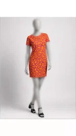 تونیک نارنجی زنانه وارداتی ES4323 - تصویر 2