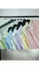 کراپ شیشه ای دو تیکه پری گلدار زنانه 82889 - تصویر 7