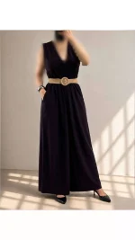 سرهمی دمپا گشاد زنانه کمرکش ۴۳۷۷۵۶ - تصویر 7