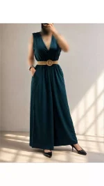 سرهمی دمپا گشاد زنانه کمرکش ۴۳۷۷۵۶ - تصویر 3