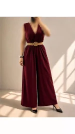 سرهمی دمپا گشاد زنانه کمرکش ۴۳۷۷۵۶ - تصویر 4