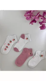 جوراب توت فرنگی زنانه J90