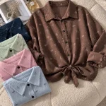 شومیز گره ای الو زنانه 75990