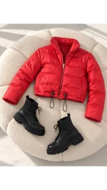 کاپشن شمعی زنانه کوتاه 307680